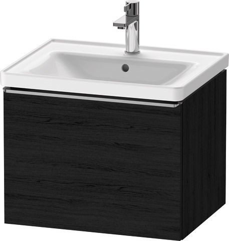 Duravit D-Neo Waschtischunterbau wandhängend Eiche Schwarz Matt 584x452x440 mm - DE4249070160000