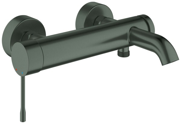 GROHE Wannenarmatur Essence Wandmontage hard graphite gebürstet, 25250AL1