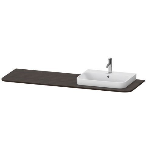 Duravit Happy D.2 Plus Konsole Nussbaum gebürstet Matt 1600x550x16 mm - HP031HR6969