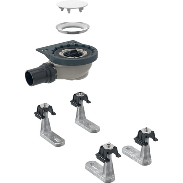 Geberit Rohbauset, zu Geberit Duschfläche Setaplano Sperrwasserhöhe 50 mm d50 4 F., 154010001