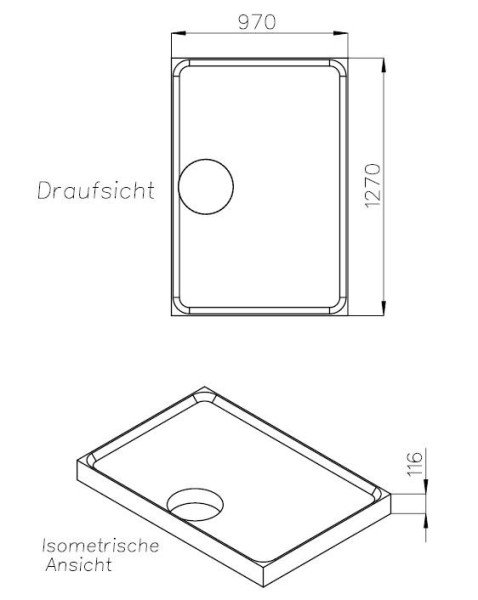 Neuesbad Wannenträger für Kaldewei Superplan Zero SF 100x130x2