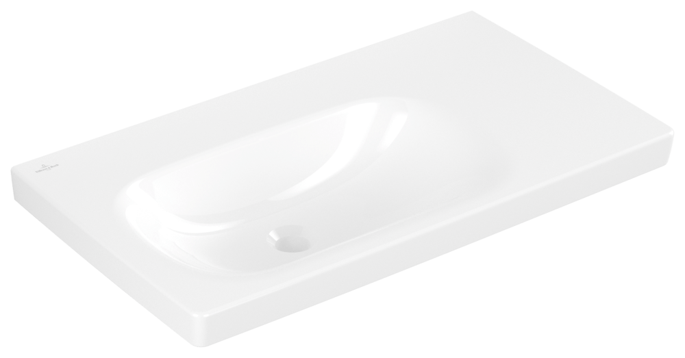 Villeroy & Boch Schrankwaschtisch Skyla 5A52L4 800x 460mm, Becken links ohne Überlauf Weiss Alpin 5A52L401