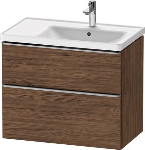 Duravit D-Neo Waschtischunterbau wandhängend Nussbaum dunkel Matt 784x452x625 mm - DE4358070210000