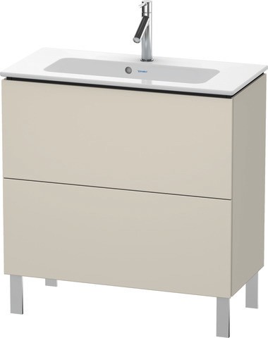 Duravit L-Cube Waschtischunterbau bodenstehend Taupe Matt 820x391x704 mm - LC667409191