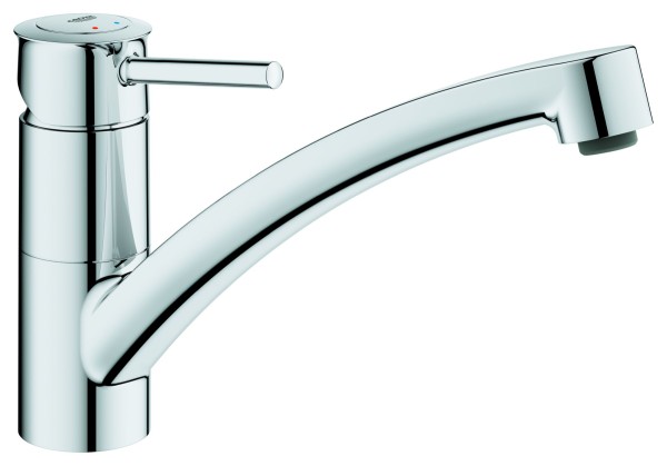 Grohe EH-Spültischbatterie BauClassic 30575 flacher Auslauf chrom, 30575000