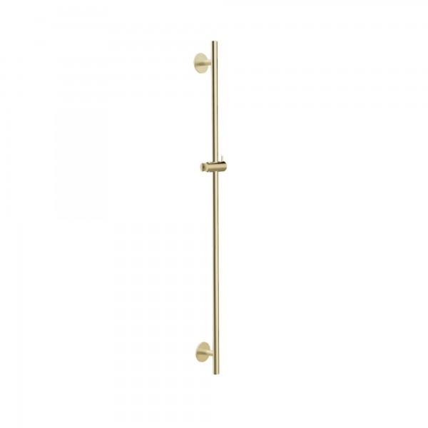 Herzbach spa ix pvd Duschstange 90 rund rosette 70 rund brass, Brass Steel, 21.965900.1.41
