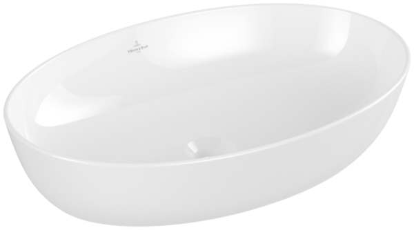 Villeroy & Boch Aufsatzwaschtisch Artis, ohne Hahnloch, ohne Überlauf, weiss CeramicPlus