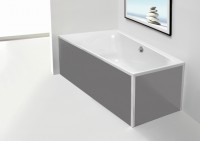 Hoesch Glasverkleidung Hoesch Glasverkleidung silber f. Ecke