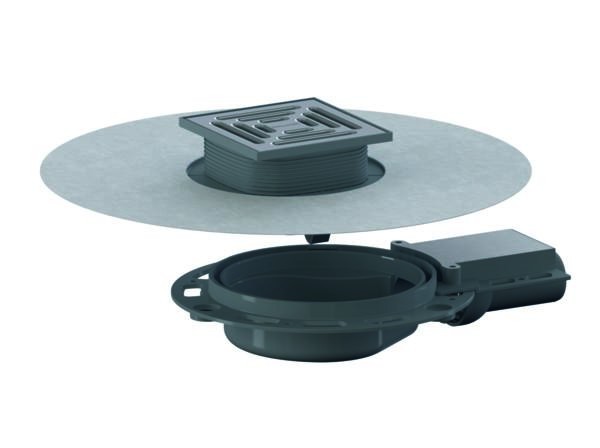 Dallmer Bodenablauf DallDrain Pure Plan OM, DN 40, 120 x 120 mm, 517609