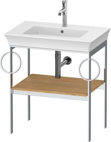 Duravit White Tulip Metallkonsole 684x450x760 mm - WT4546BH5H5