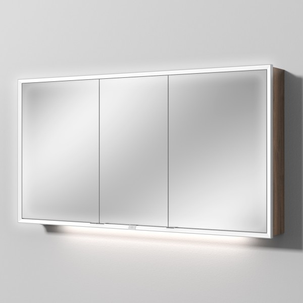 Sanipa Reflection Spiegelschrank MILO 140 mit LED-Beleuchtung, Eiche-Arizona, AU03880