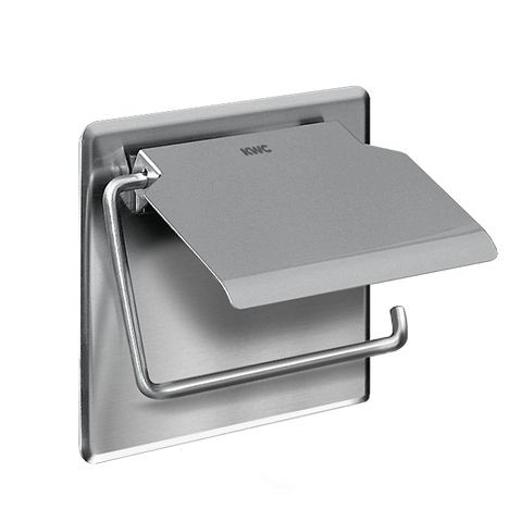 KWC Aquarotter WC-Rollenhalter, Edelstahl, 145x130x25 mm, Aufputz, 2000057045