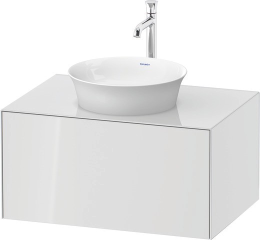Duravit White Tulip Konsolenwaschtischunterbau wandhängend Weiß Hochglanz 800x550x408 mm - WT4975085