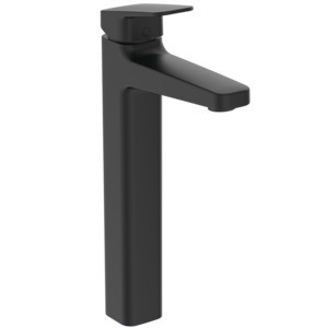 Ideal Standard Waschtischarmatur Ceraplan H250 m.Ablaufgarnitur Ausladung 138mm Silk Black, BD238XG