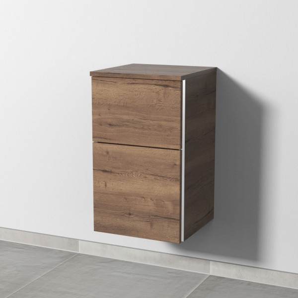 Sanipa 3way Unterschrank mit 2 Auszügen, Eiche-Tabak, BR14350