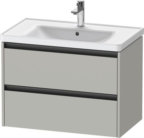 Duravit Ketho.2 Waschtischunterbau wandhängend Betongrau Matt 784x455x549 mm - K25283007070000
