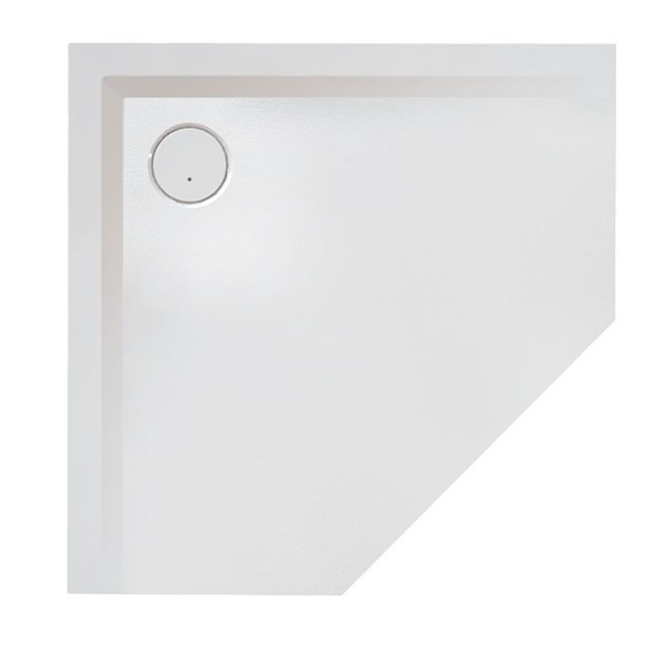 Hoesch Duschwanne Muna Fünfeck 900x900x30 mit Antirutsch