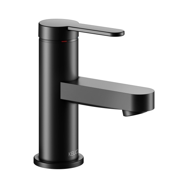 Keuco IXMO Flat Black Selection Einhebel-Waschtischmischer 60, ohne Ablaufgarnitur, schwarz matt