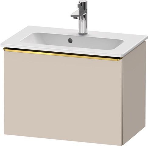 Duravit D-Neo Waschtischunterbau wandhängend Taupe Matt 610x372x440 mm - DE4268034910000