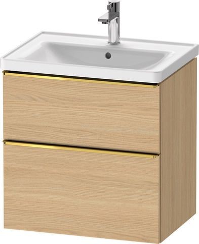 Duravit D-Neo Waschtischunterbau wandhängend Natur Eiche Matt 634x452x625 mm - DE4354034300000