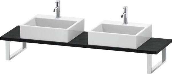 Duravit L-Cube Konsole Eiche Schwarz Matt 800x480x30 mm - LC105C01616