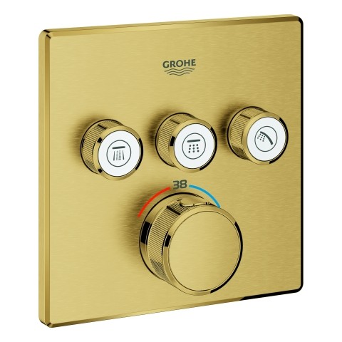 GROHE Thermostat Grohtherm SmartControl 29126 eckig FMS 3 ASV cool sunrise geb., 29126GN0