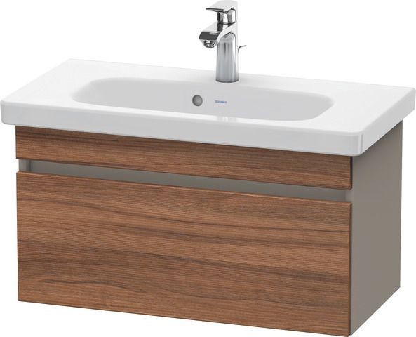Duravit DuraStyle Waschtischunterbau wandhängend Nussbaum & Basalt Matt 730x368x398 mm - DS639907943