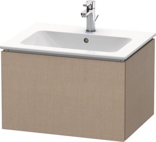 Duravit L-Cube Waschtischunterbau wandhängend Leinen Matt 620x481x400 mm - LC6140075750E00