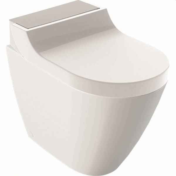 Geberit Geberit AquaClean Tuma Comfort WC-Komplettanlage Stand-WC Edelstahl ge, 146310FW1