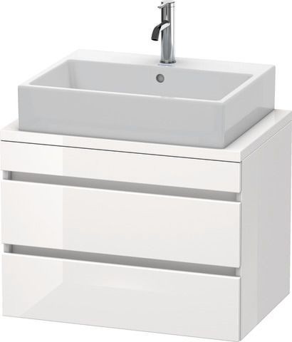 Duravit DuraStyle Konsolenwaschtischunterbau wandhängend Weiß Hochglanz 700x478x512 mm - DS530602222