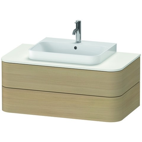 Duravit Happy D.2 Plus Konsolenwaschtischunterbau wandhängend Mediterrane Eiche Matt 1000x550x408 mm