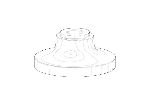 Dornbracht Rosette Ersatzteile 092795001 58 x 25,5 mm Chrom