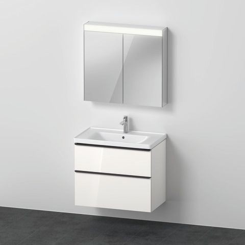 Duravit D-Neo Möbelwaschtisch mit Waschtischunterbau und Spiegelschrank 800x480x2000 mm - DE01160222