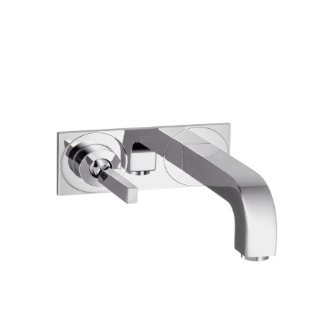 Hansgrohe Waschtischmischer UP Axor Citterio F-Set chrom langer Auslauf mit Platte, 39115000