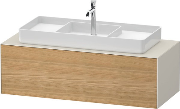 Duravit White Tulip Konsolenwaschtischunterbau wandhängend Natur Eiche & Nordic Weiß Matt & Seidenma