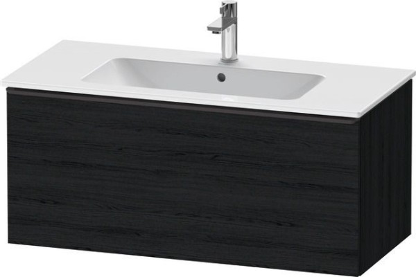 Duravit D-Neo Waschtischunterbau wandhängend Eiche Schwarz Matt 1010x462x440 mm - DE42630BD160000