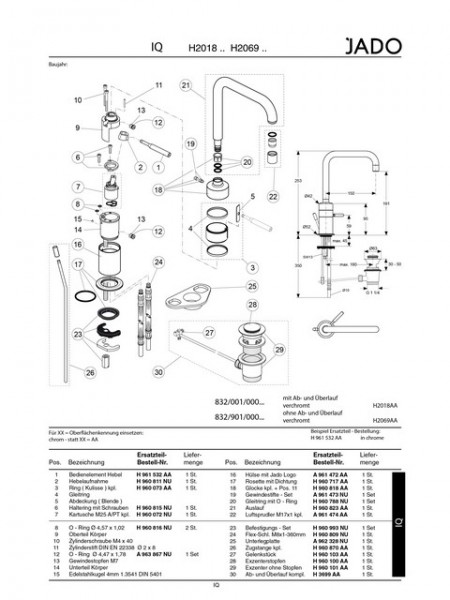 Ideal Standard O-Ring-Set, A963867NU, A963867NU