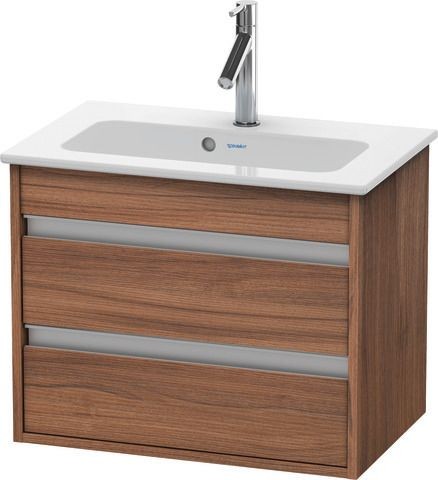 Duravit Ketho Waschtischunterbau wandhängend Nussbaum Matt 600x385x480 mm - KT645207979