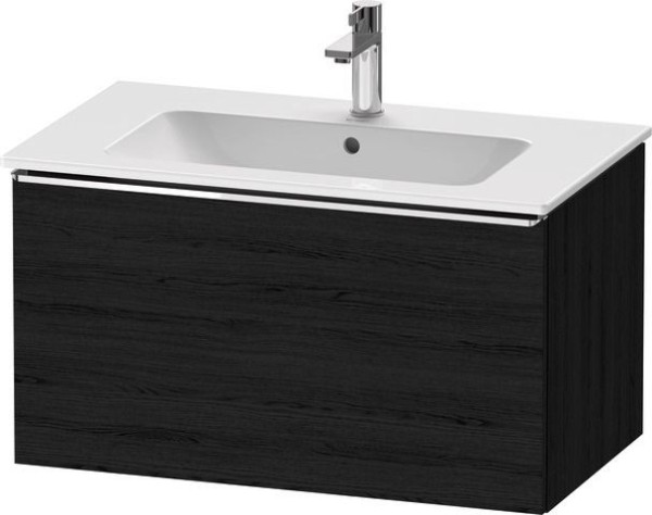 Duravit D-Neo Waschtischunterbau wandhängend Eiche Schwarz Matt 810x462x440 mm - DE4262010160000