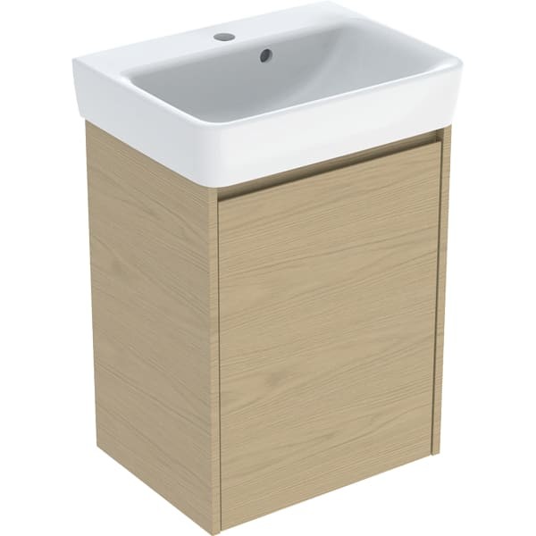Geberit Renova Plan Set Handwaschbecken mit Unterschrank, eine Tür: 50x69.7x38cm, Breite, 504035PS1