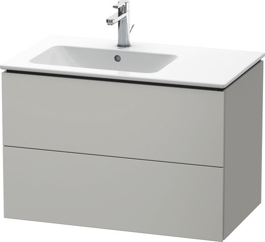 Duravit L-Cube Waschtischunterbau wandhängend Betongrau Matt 820x481x550 mm - LC629100707