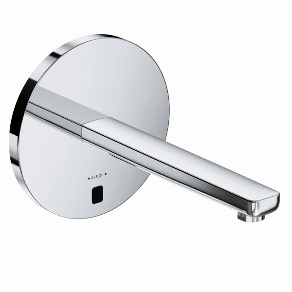 Kludi ZENTA-E Unterputz-Wandarmatur, Run ohne Mischhebel, 240mm Ausl. chrom, 3840305