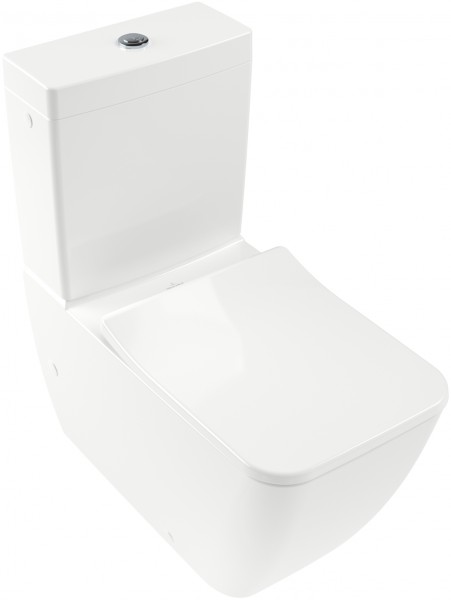 Villeroy & Boch Tiefspül-WC Komb spülrandl Venticello 4612 375x700mm DF bodenst wandn WeißAlpin C+,