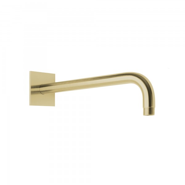 Herzbach spa ix pvd wandarm 350 rosette 70 eckig brass, Brass Steel, 21.960350.2.41