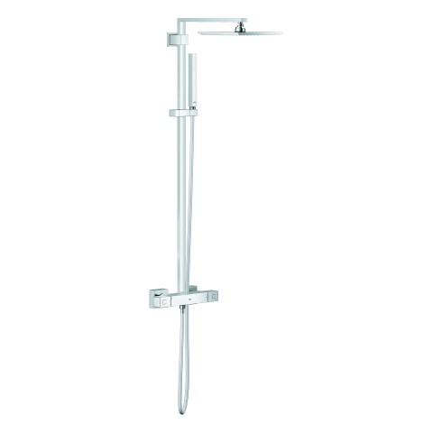 Grohe Duschsystem Euphoria Cube XXL 230 26087 mit Thermostat Wandmontage chrom, 26087000