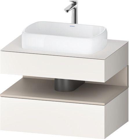 Duravit Qatego Konsolenwaschtischunterbau wandhängend Weiß Supermatt 800x550x600 mm - QA473009184001