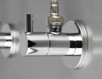 Neuesbad Design-Eckventil chrom, rund, 1/2" x 3/8" Neuesbad Design-Eckventil chrom, rund, 1/2" x 3/8"