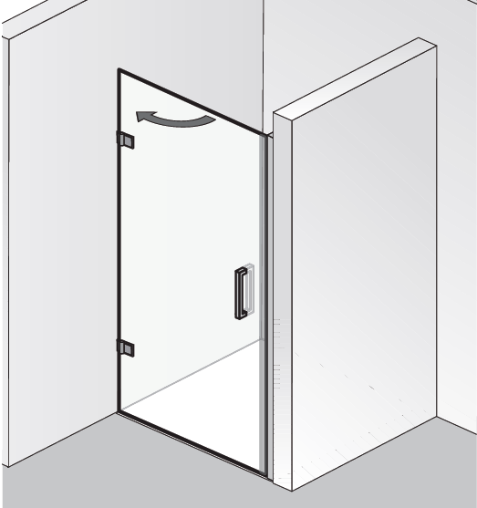 HSK Atelier Plan Pur AP.201 Drehtür Nische