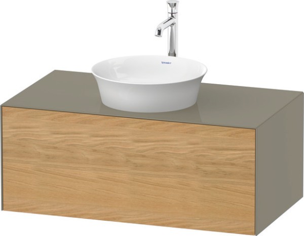 Duravit White Tulip Konsolenwaschtischunterbau wandhängend Natur Eiche & Stein Grau Matt & Hochglanz