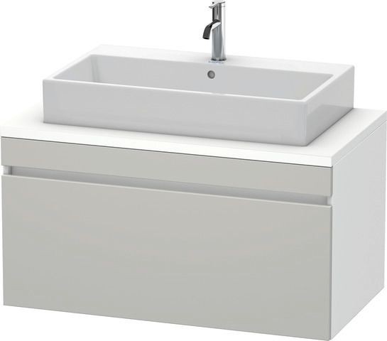 Duravit DuraStyle Konsolenwaschtischunterbau wandhängend Betongrau & Weiß Matt 1000x548x512 mm - DS5